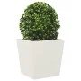 Jardineras 2 uds de acero blanco 50x50x50 cm de , Maceteros y jardineras - Ref: Foro24-851069, Precio: 89,81 €, Descuento: %