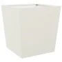 Jardineras 2 uds de acero blanco 50x50x50 cm de , Maceteros y jardineras - Ref: Foro24-851069, Precio: 89,81 €, Descuento: %