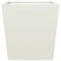 Jardineras 2 uds de acero blanco 50x50x50 cm de , Maceteros y jardineras - Ref: Foro24-851069, Precio: 89,81 €, Descuento: %