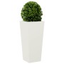 Jardineras 2 uds acero blanco 35x35x75 cm de , Maceteros y jardineras - Ref: Foro24-851083, Precio: 107,04 €, Descuento: %