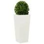 Jardineras 2 uds acero blanco 35x35x75 cm de , Maceteros y jardineras - Ref: Foro24-851083, Precio: 105,22 €, Descuento: %