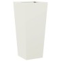 Jardineras 2 uds acero blanco 35x35x75 cm de , Maceteros y jardineras - Ref: Foro24-851083, Precio: 107,04 €, Descuento: %