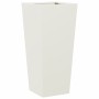 Jardineras 2 uds acero blanco 35x35x75 cm de , Maceteros y jardineras - Ref: Foro24-851083, Precio: 107,04 €, Descuento: %