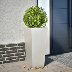 Jardinera de acero inoxidable 35x35x75 cm de , Maceteros y jardineras - Ref: Foro24-851088, Precio: 93,17 €, Descuento: %