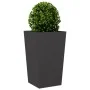 Jardineras 2 uds acero negro 45x45x75 cm de , Maceteros y jardineras - Ref: Foro24-851095, Precio: 120,53 €, Descuento: %