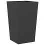 Jardineras 2 uds acero negro 45x45x75 cm de , Maceteros y jardineras - Ref: Foro24-851095, Precio: 120,53 €, Descuento: %