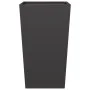 Jardineras 2 uds acero negro 45x45x75 cm de , Maceteros y jardineras - Ref: Foro24-851095, Precio: 120,53 €, Descuento: %