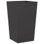 Jardineras 2 uds acero negro 45x45x75 cm de , Maceteros y jardineras - Ref: Foro24-851095, Precio: 120,53 €, Descuento: %