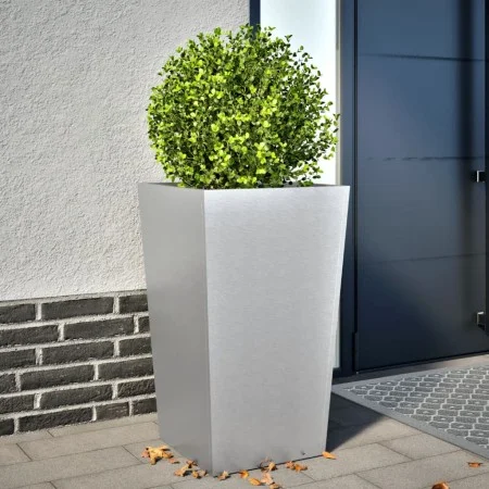 Jardinera de acero inoxidable 45x45x75 cm de , Maceteros y jardineras - Ref: Foro24-851104, Precio: 68,87 €, Descuento: %