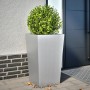 Jardinera de acero inoxidable 45x45x75 cm de , Maceteros y jardineras - Ref: Foro24-851104, Precio: 59,65 €, Descuento: %
