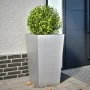 Jardinera de acero inoxidable 45x45x75 cm de , Maceteros y jardineras - Ref: Foro24-851104, Precio: 68,87 €, Descuento: %