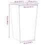 Jardinera de acero inoxidable 45x45x75 cm de , Maceteros y jardineras - Ref: Foro24-851104, Precio: 59,65 €, Descuento: %