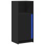 Aparador con luces LED madera de ingeniería negro 42,5x34x100cm de , Aparadores - Ref: Foro24-852153, Precio: 65,29 €, Descue...
