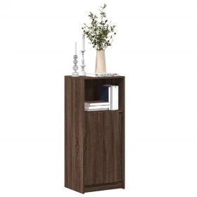 Aparador con LED madera ingeniería marrón roble 42,5x34x100 cm de , Aparadores - Ref: Foro24-852158, Precio: 58,82 €, Descuen...