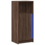Aparador con LED madera ingeniería marrón roble 42,5x34x100 cm de , Aparadores - Ref: Foro24-852158, Precio: 59,54 €, Descuen...