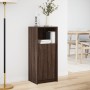 Aparador con LED madera ingeniería marrón roble 42,5x34x100 cm de , Aparadores - Ref: Foro24-852158, Precio: 59,54 €, Descuen...