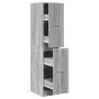 Armario botiquín madera ingeniería gris Sonoma 30x41x144,5 cm de , Taquillas y armarios de almacenamiento - Ref: Foro24-85517...