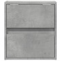 Mesitas de noche de pared con luces LED 2 uds gris hormigón de , Mesitas de noche - Ref: Foro24-3307968, Precio: 93,48 €, Des...