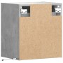 Mesitas de noche de pared con luces LED 2 uds gris hormigón de , Mesitas de noche - Ref: Foro24-3307968, Precio: 93,48 €, Des...