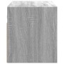 Mueble de TV de pared con luces LED gris Sonoma 100x31x35 cm de , Muebles TV - Ref: Foro24-852269, Precio: 62,34 €, Descuento: %