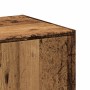 Armario botiquín madera de ingeniería envejecida 30x41x144,5 cm de , Taquillas y armarios de almacenamiento - Ref: Foro24-855...