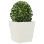 Jardineras 2 unidades acero blanco 40x40x40 cm de , Maceteros y jardineras - Ref: Foro24-851055, Precio: 66,72 €, Descuento: %