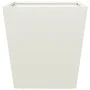 Jardineras 2 unidades acero blanco 40x40x40 cm de , Maceteros y jardineras - Ref: Foro24-851055, Precio: 66,72 €, Descuento: %