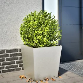 Jardinera de acero inoxidable 50x50x50 cm de , Maceteros y jardineras - Ref: Foro24-851074, Precio: 80,78 €, Descuento: %