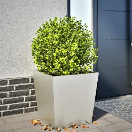 Jardinera de acero inoxidable 50x50x50 cm de , Maceteros y jardineras - Ref: Foro24-851074, Precio: 80,78 €, Descuento: %