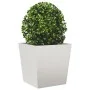 Jardinera de acero inoxidable 50x50x50 cm de , Maceteros y jardineras - Ref: Foro24-851074, Precio: 80,78 €, Descuento: %