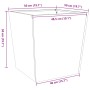 Jardinera de acero inoxidable 50x50x50 cm de , Maceteros y jardineras - Ref: Foro24-851074, Precio: 70,70 €, Descuento: %