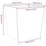 Jardinera de acero inoxidable 50x50x50 cm de , Maceteros y jardineras - Ref: Foro24-851074, Precio: 80,78 €, Descuento: %