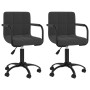 Sillas de comedor giratorias 2 uds terciopelo negro de , Sillas de comedor - Ref: Foro24-334718, Precio: 148,89 €, Descuento: %