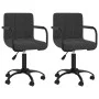 Sillas de comedor giratorias 2 uds terciopelo negro de , Sillas de comedor - Ref: Foro24-334718, Precio: 146,16 €, Descuento: %