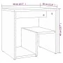Bedside table made of gray Sonoma plywood, 40x30x40 cm by , Nightstands - Ref: Foro24-815179, Price: 27,75 €, Discount: %