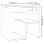 Mesita de noche madera contrachapada gris Sonoma 40x30x40 cm de , Mesitas de noche - Ref: Foro24-815179, Precio: 26,92 €, Des...