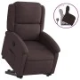 Sillón reclinable elevable tela marrón oscuro de , Sillones - Ref: Foro24-3204169, Precio: 275,65 €, Descuento: %