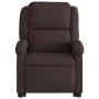 Sillón reclinable elevable tela marrón oscuro de , Sillones - Ref: Foro24-3204169, Precio: 275,65 €, Descuento: %