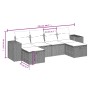 Set de sofás de jardín 6 pzas y cojines ratán sintético gris de , Conjuntos de jardín - Ref: Foro24-3264478, Precio: 384,18 €...