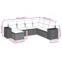 Set de sofás de jardín 7 pzas con cojines ratán PE gris claro de , Conjuntos de jardín - Ref: Foro24-3222901, Precio: 496,64 ...