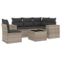 Set de sofás de jardín 6 pzas y cojines ratán sintético gris de , Conjuntos de jardín - Ref: Foro24-3222581, Precio: 415,03 €...