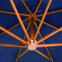 Sombrilla colgante con palo madera abeto azul celeste 3,5x2,9 m de vidaXL, Sombrillas - Ref: Foro24-313773, Precio: 168,09 €,...