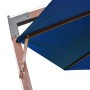Sombrilla colgante con palo madera abeto azul celeste 3,5x2,9 m de vidaXL, Sombrillas - Ref: Foro24-313773, Precio: 168,09 €,...