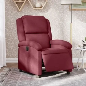 Sillón reclinable eléctrico tela rojo tinto de , Sillones - Ref: Foro24-3204143, Precio: 241,98 €, Descuento: %