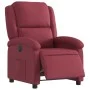 Sillón reclinable eléctrico tela rojo tinto de , Sillones - Ref: Foro24-3204143, Precio: 241,98 €, Descuento: %
