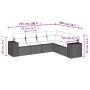 Set de sofás de jardín 6 pzas y cojines ratán sintético gris de , Conjuntos de jardín - Ref: Foro24-3222611, Precio: 448,92 €...