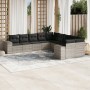 Set sofás jardín 10 pzas con cojines ratán sintético gris claro de , Conjuntos de jardín - Ref: Foro24-3223111, Precio: 716,5...