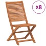Sillas jardín reclinables 8 uds madera maciza acacia 51x66x95cm de , Sillas de jardín - Ref: Foro24-3214473, Precio: 432,77 €...