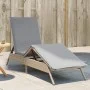 Tumbona con cojín ratán sintético beige by , Loungers - Ref: Foro24-4002704, Price: 143,89 €, Discount: %
