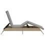 Tumbona con cojín ratán sintético beige by , Loungers - Ref: Foro24-4002704, Price: 143,89 €, Discount: %